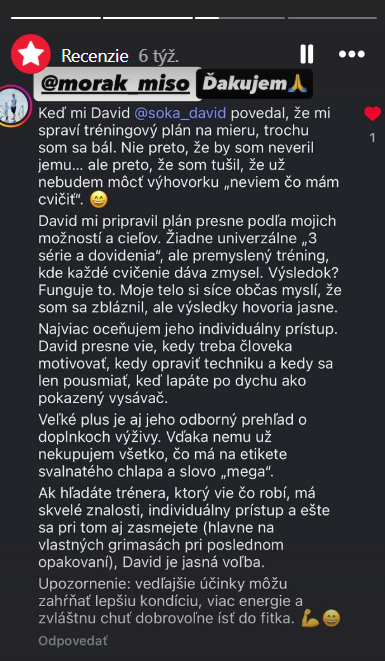 Recenzia od Michala (@morak_miso)